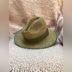 Summer Club Tan and Olive Fedora Hat